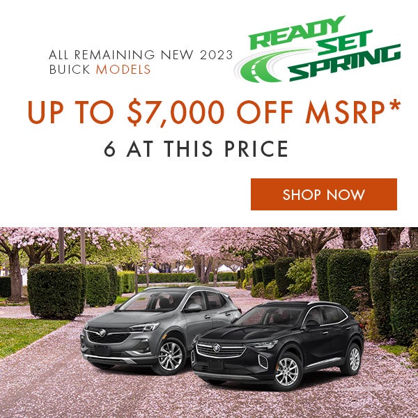 All New 2023 Buick Models Up to $7,000 Off MSRP*